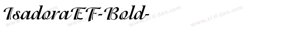 IsadoraEF-Bold字体转换