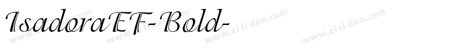 IsadoraEF-Bold字体转换