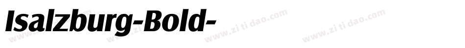 Isalzburg-Bold字体转换