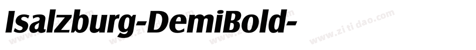 Isalzburg-DemiBold字体转换