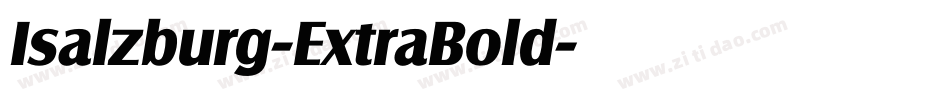 Isalzburg-ExtraBold字体转换