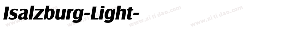 Isalzburg-Light字体转换