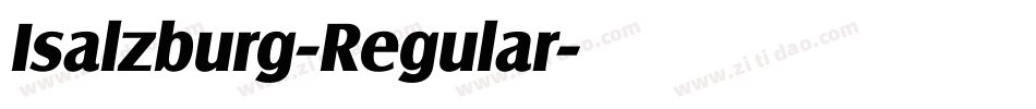 Isalzburg-Regular字体转换