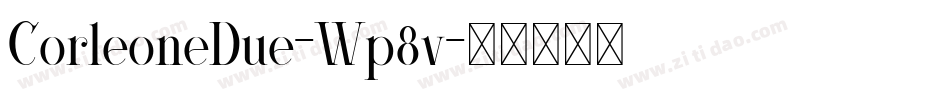 CorleoneDue-Wp8v字体转换