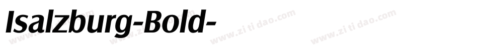 Isalzburg-Bold字体转换