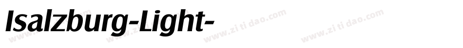 Isalzburg-Light字体转换