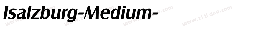 Isalzburg-Medium字体转换