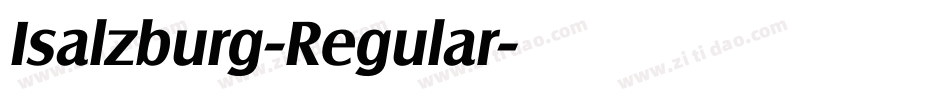 Isalzburg-Regular字体转换
