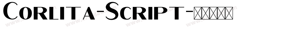 Corlita-Script字体转换