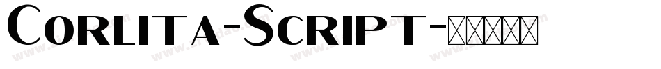 Corlita-Script字体转换