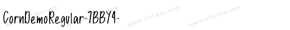 CornDemoRegular-7BBY4字体转换
