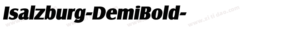 Isalzburg-DemiBold字体转换