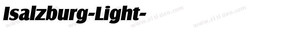 Isalzburg-Light字体转换