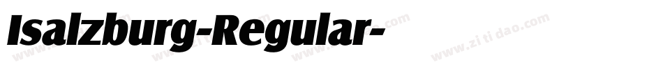 Isalzburg-Regular字体转换