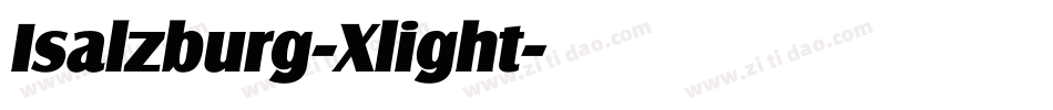 Isalzburg-Xlight字体转换