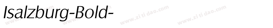 Isalzburg-Bold字体转换