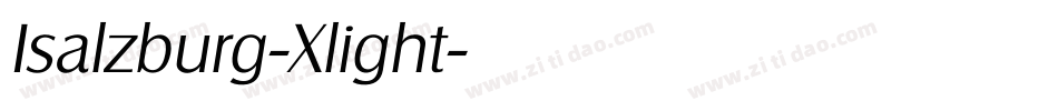 Isalzburg-Xlight字体转换