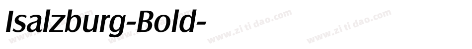 Isalzburg-Bold字体转换