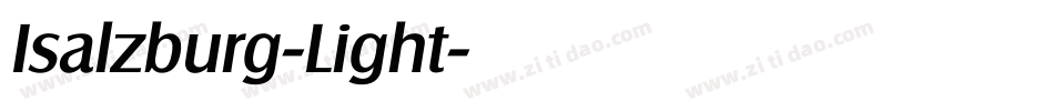 Isalzburg-Light字体转换