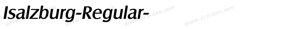 Isalzburg-Regular字体转换