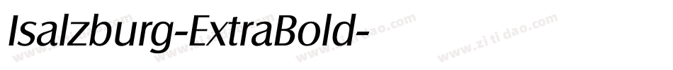 Isalzburg-ExtraBold字体转换