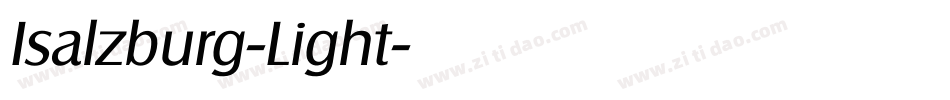 Isalzburg-Light字体转换