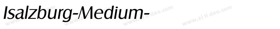 Isalzburg-Medium字体转换