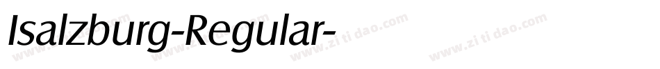 Isalzburg-Regular字体转换
