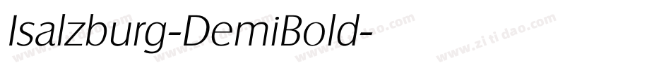 Isalzburg-DemiBold字体转换