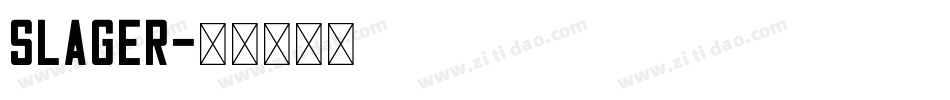 Slager字体转换