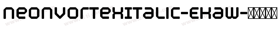 NeonVortexItalic-EKaW字体转换