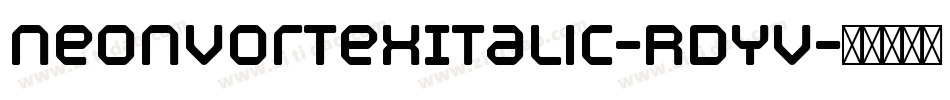 NeonVortexItalic-RDYV字体转换