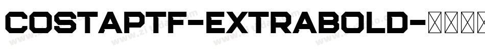 CostaPtf-ExtraBold字体转换