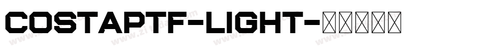 CostaPtf-Light字体转换