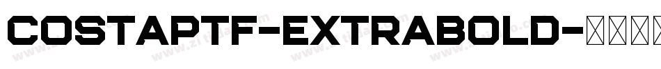 CostaPtf-ExtraBold字体转换