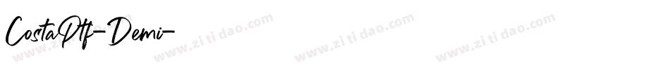 CostaPtf-Demi字体转换