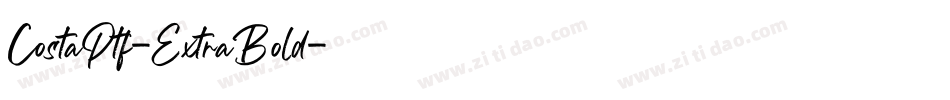 CostaPtf-ExtraBold字体转换