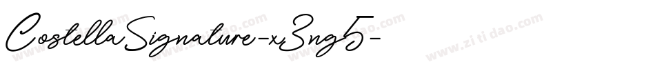 CostellaSignature-x3ng5字体转换