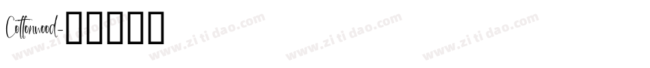 Cottonwood字体转换