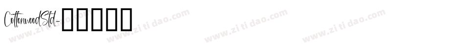 CottonwoodStd字体转换