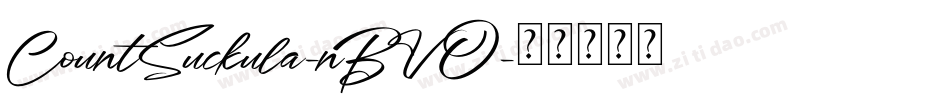 CountSuckula-nBVO字体转换