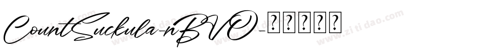 CountSuckula-nBVO字体转换