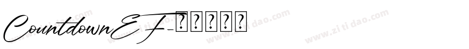 CountdownEF字体转换