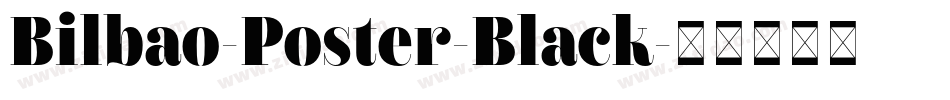 Bilbao-Poster-Black字体转换
