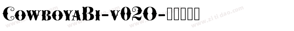 CowboyaBi-v02O字体转换