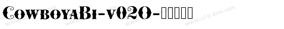 CowboyaBi-v02O字体转换