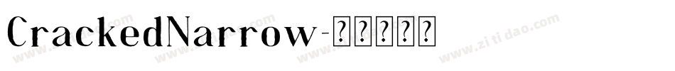 CrackedNarrow字体转换