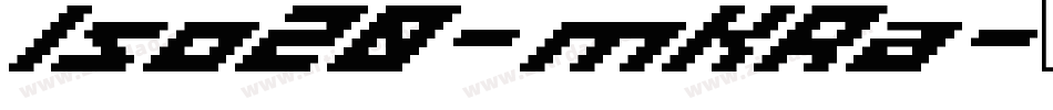 Iso20-mKRa字体转换