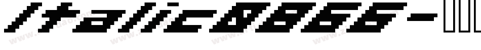 Italic0866字体转换