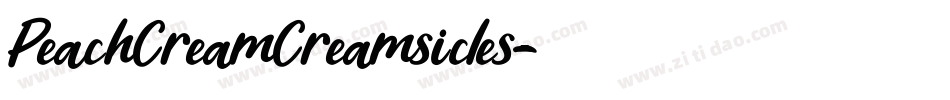 PeachCreamCreamsicles字体转换